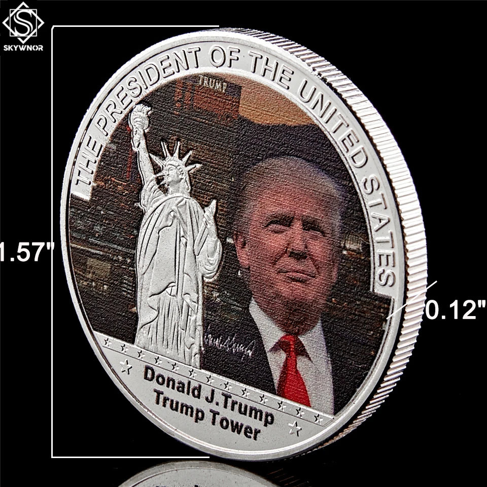 Дональд Трамп из США президент Золотой башня памятная жетоновая монета | Дом и