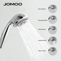 jomoo 5 modes water saving shower heads bathroom high pressure shower for wc 3 5 inch nozzle douches with shower holder hose