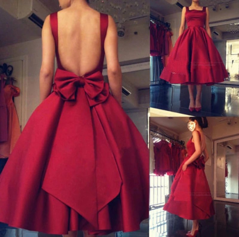 Vestidos de festa 2020 бордовое бальное платье длиной до колена платья для выпускного