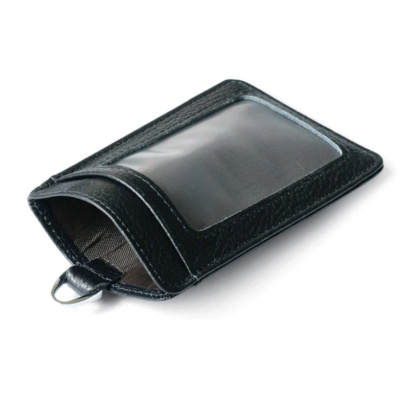 

Fashion Genuine Leather Chest Cards Cover Men Lady Credit Card Holder Certificates Access Card Bags Cowhide Small Card Wallet