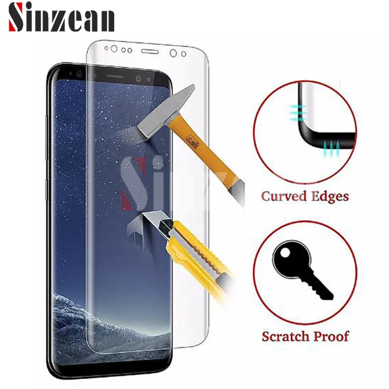 Sinzean 100 шт. высшее качество для Samsung S9/S8/S10 Plus 3D изогнутая полная Защита экрана S10 E