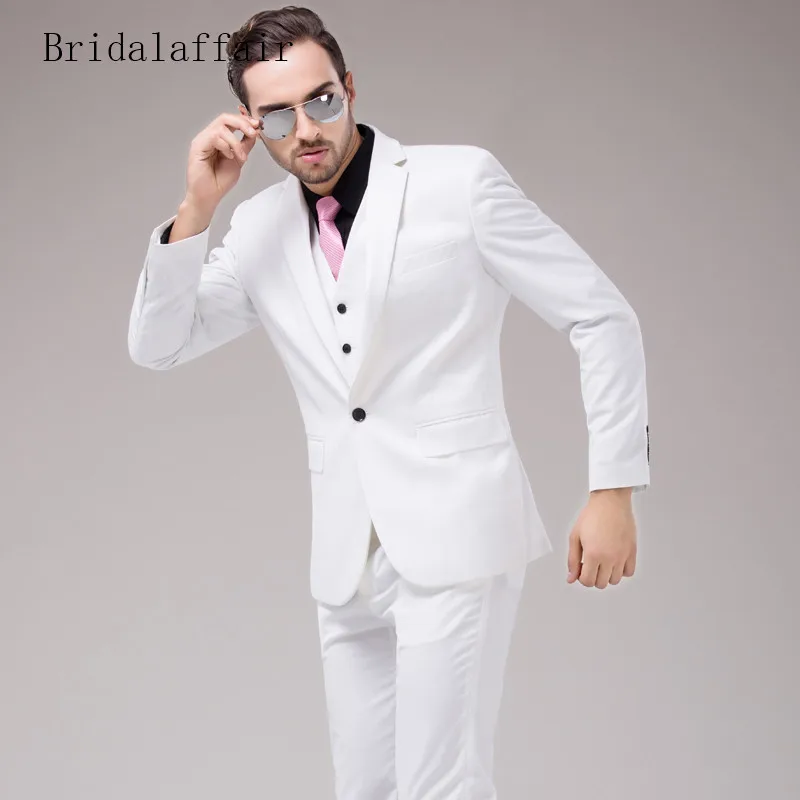 Мужские костюмы Bridalaffair Свадебный костюм жениха на выпускной 3 предмета (пиджак +