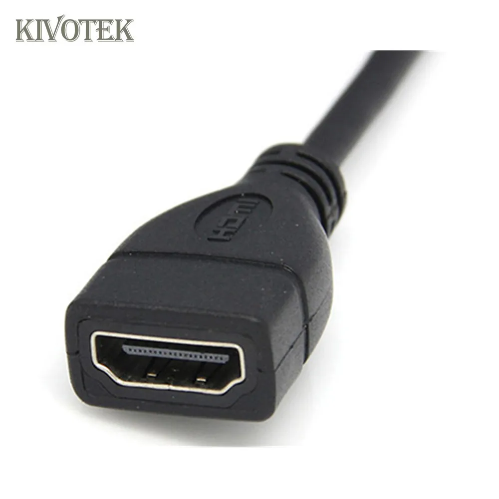 KIVOTEK 8 шт./лот HDMI штекер 1 4 Женский Выдвижной кабель удлиненная длина: 50 см|female to female