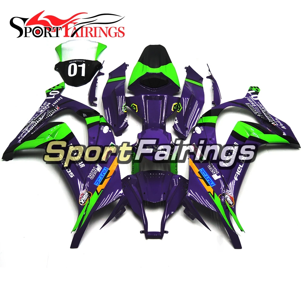 

Fairings for Kawasaki ZX-10R 2011 2012 2013 2014 2015 ABS Plastic Injection Body Kits Motorcycle Hulls Purple Green Carene Cover