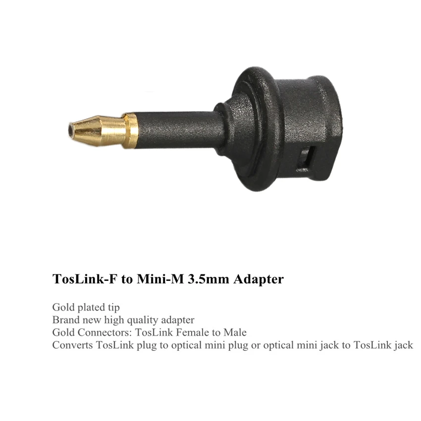 EMK Toslink к Мини Toslink адаптер M/F 3,5 мм оптический аудио кабель Разъемы для Macbook, ТВ коробка