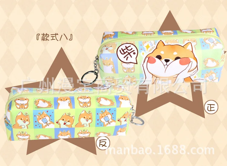 1 шт. кавайный чехол для карандаша косплей Shiba «Лисья Секретная служба»(Inu Шиншилла подарок Хэлло Китти школьный пенал карандаш Чехол Карандаш сумка, школьные принадлежности канцелярские товары