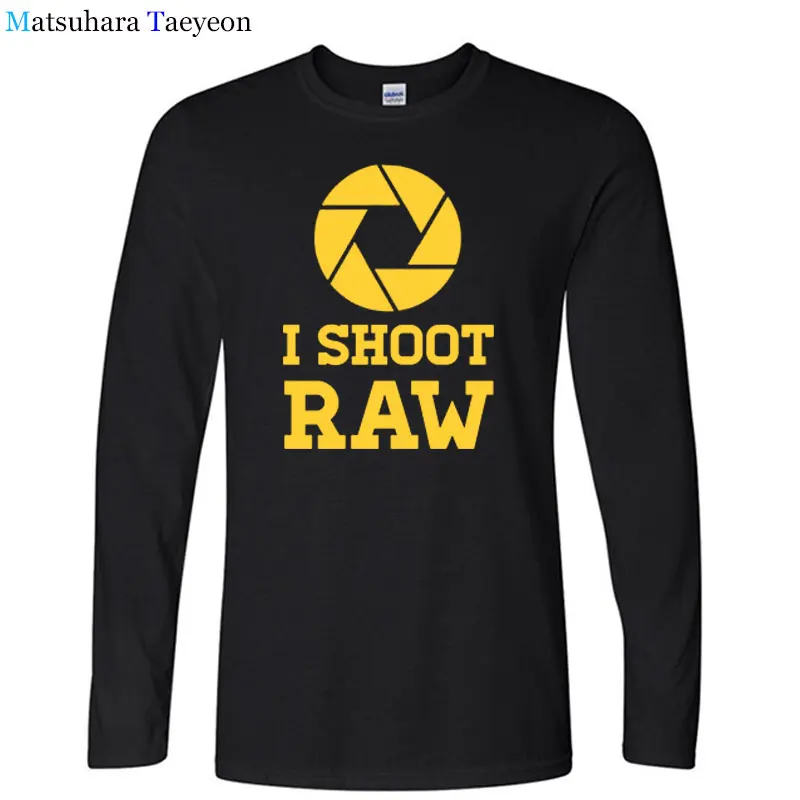 Летние футболки I Shoot Raw мужские топы футболка фотографа Повседневная хлопковая с