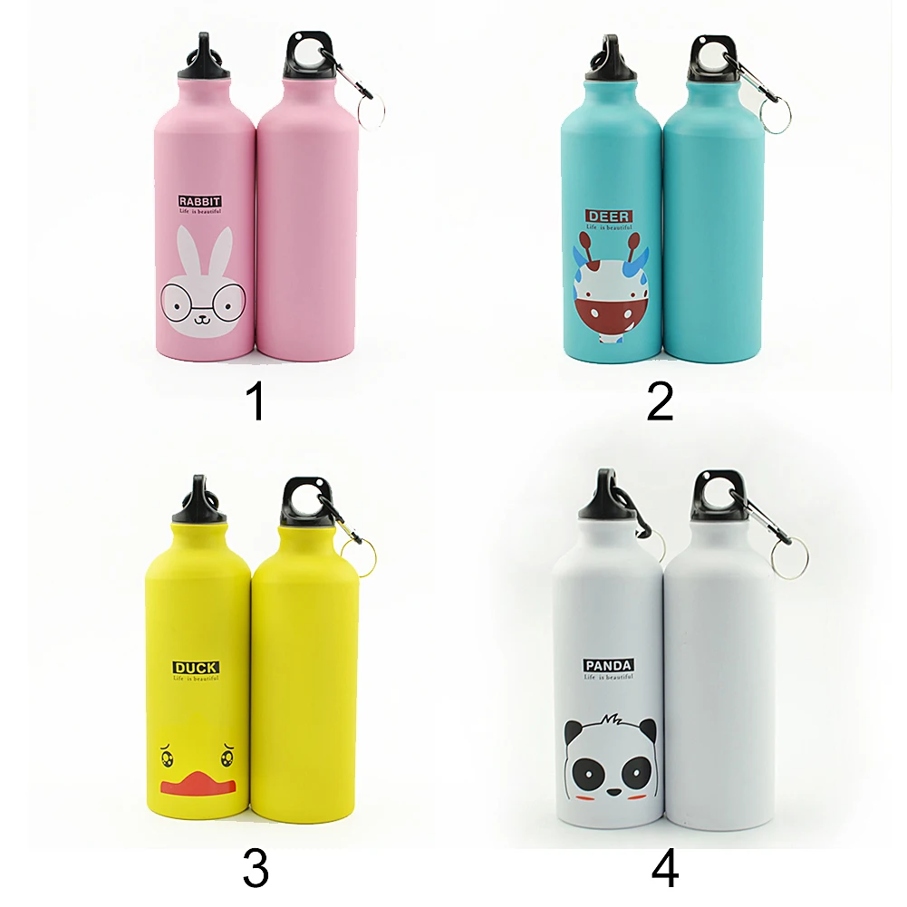 Детская любимая портативная поилка для животных с милым животным рисунком