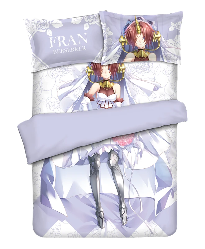 Fate Grand Order Fate Apocrypha Frankenstein  Bedding Set With Pillow Cases Bed Sheet Duvet Cover Set
