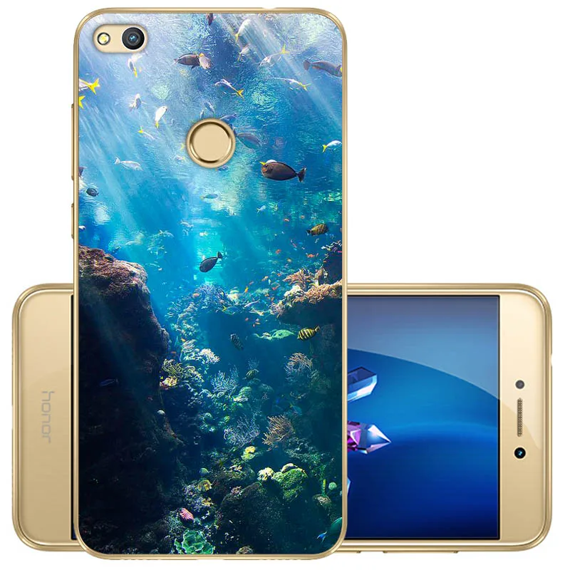 Чехол для Huawei honor 8 lite Мягкий Силиконовый ТПУ чехол 5 2 дюйма задняя защитная крышка
