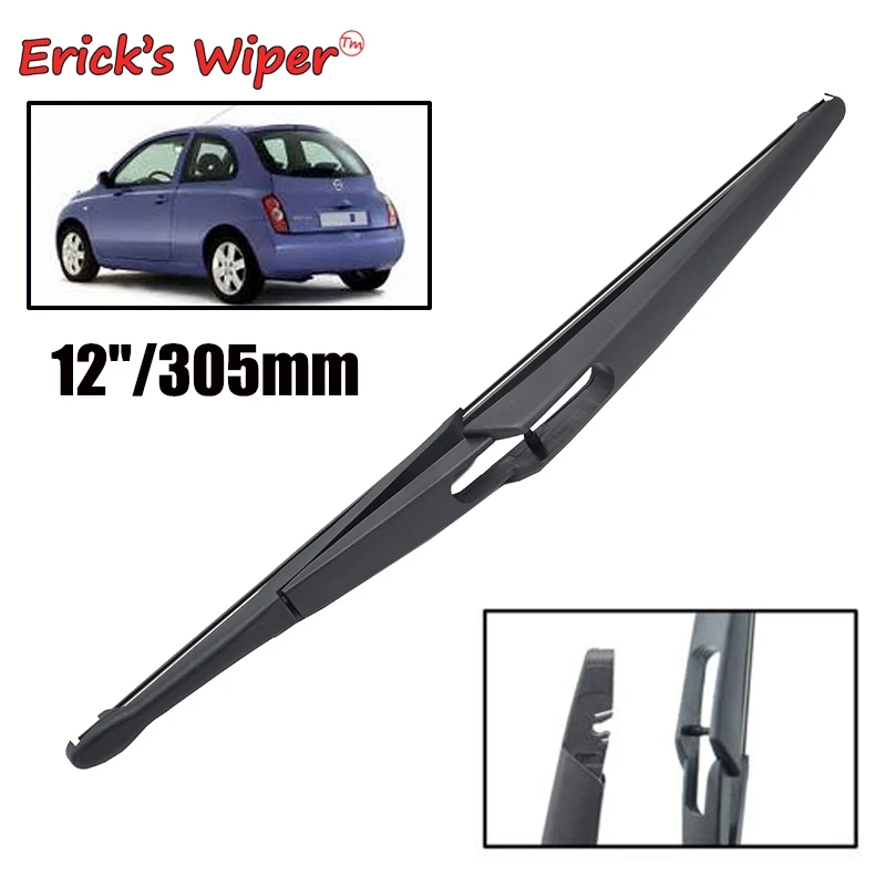 

Щетка стеклоочистителя Erick's 12 дюймов для Nissan Micra K12 2002-2005, щетка от дождя для очистки лобового стекла и заднего стекла автомобиля