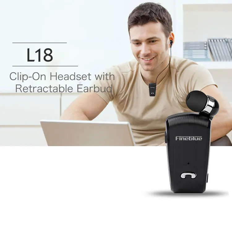 Fineblue L18 мини беспроводная бизнес Bluetooth гарнитура Спорт драйвер наушники
