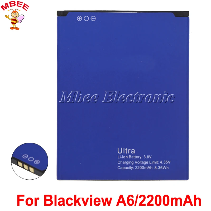 

For Blackview Ultra A6 battery 2200mAh Batterie Bateria Accumulator AKKU
