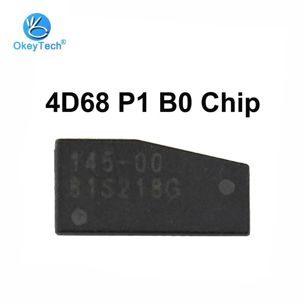 Чип транспондера OkeyTech 4D68 P1 = B0 TP29 чип автомобильного ключа черная керамика Карбон