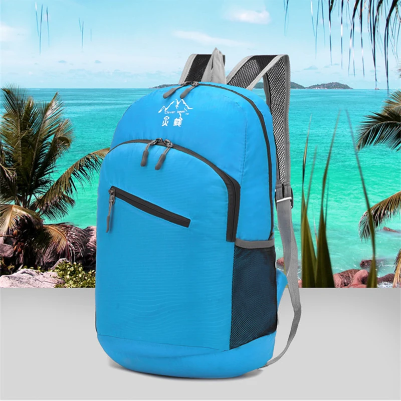 Открытый складывая мешок рюкзак легкий мужские и женские туристические