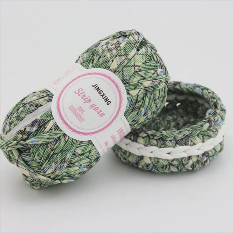 Mat Knitted Yarn Printed Flower Colors Hand Knitting Fabric Crochet Cloth Ribbon 500g/lot | Дом и сад