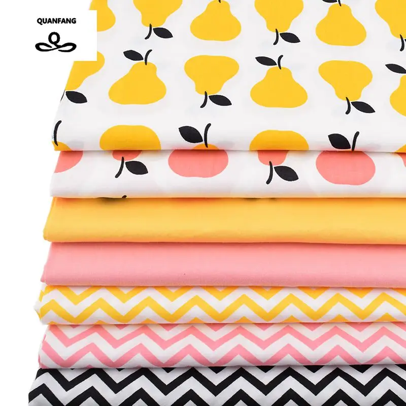 Саржевая хлопчатобумажная ткань с принтом для лоскутного шитья квилтинга