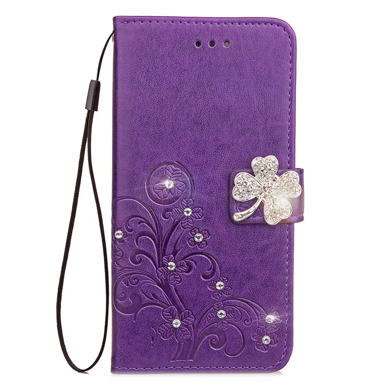 Украшение с бриллиантами и стразами из искусственной кожи чехол для huawei Y5 II