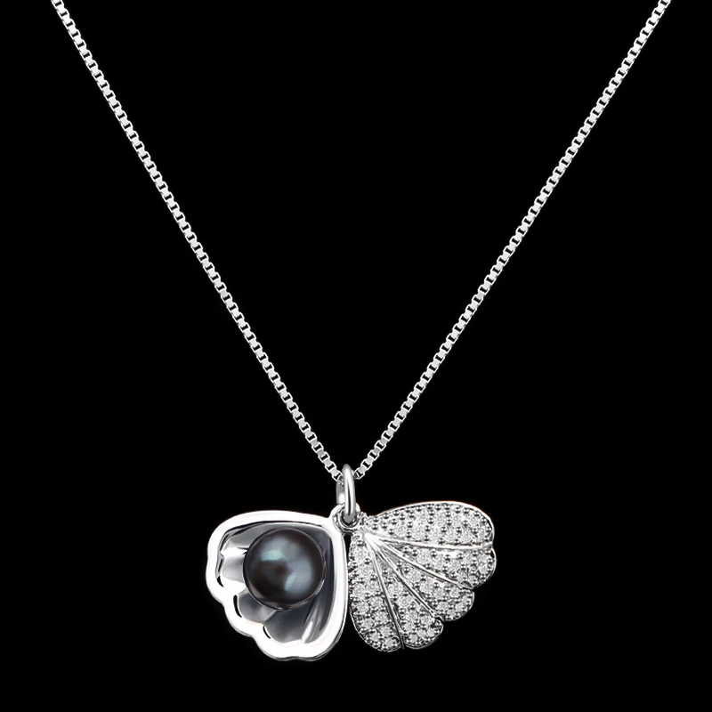 CHUKUI элегантные женские жемчужные ожерелья с кулоном кубические скорлупки из