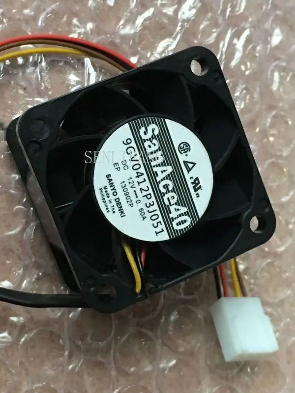 Для Sanyo Denki 9GV0412P3J051 DC 12V 0.60A 40x40x28 мм 4-проводной кулер для сервера | Компьютеры и офис