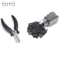 neitsi linesman pliers and 500 beads silicone micro rings for hair extensions