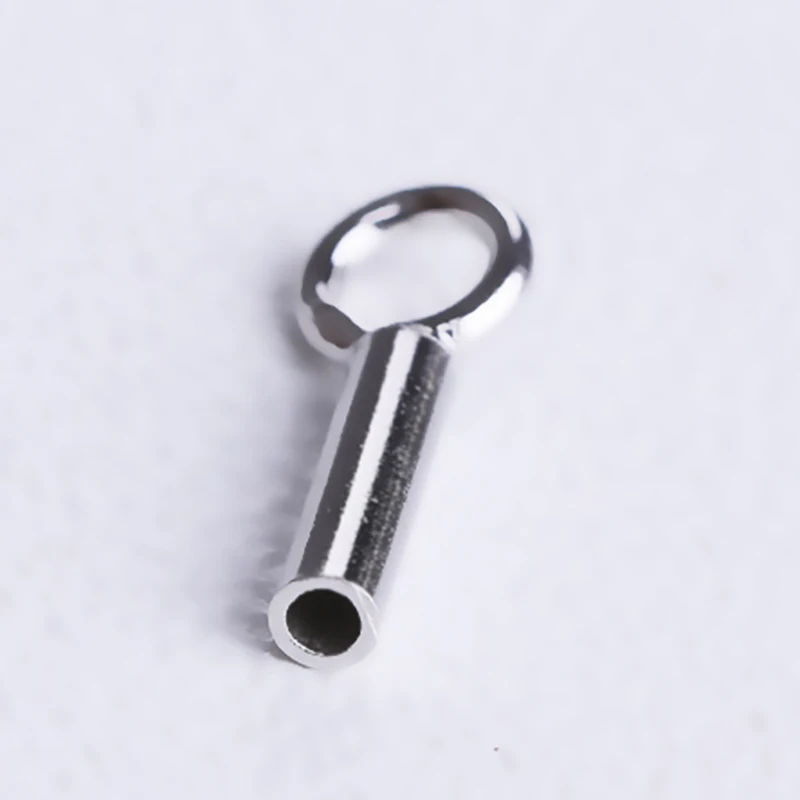 4pcs 925 sterling silver Color accessories connection necklace bracelet circle buckle handmade DIY Jewelry making