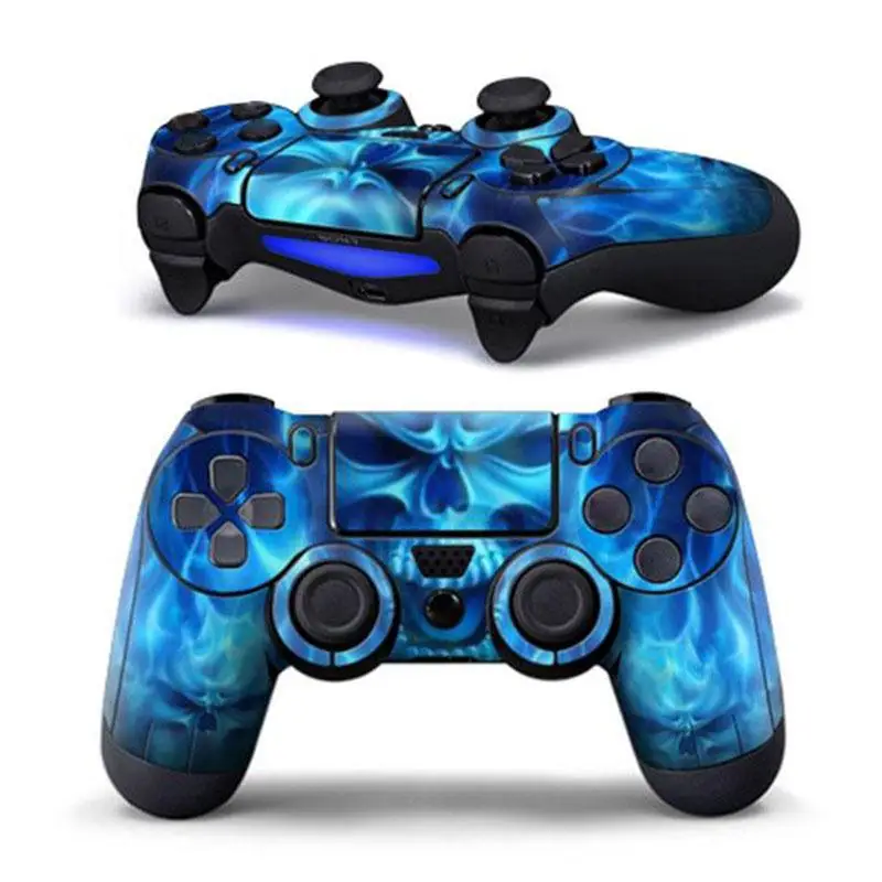 Gasky ПВХ стикер синий череп шаблон Чехол протектор Наклейка для Sony PS4 Playstation 4