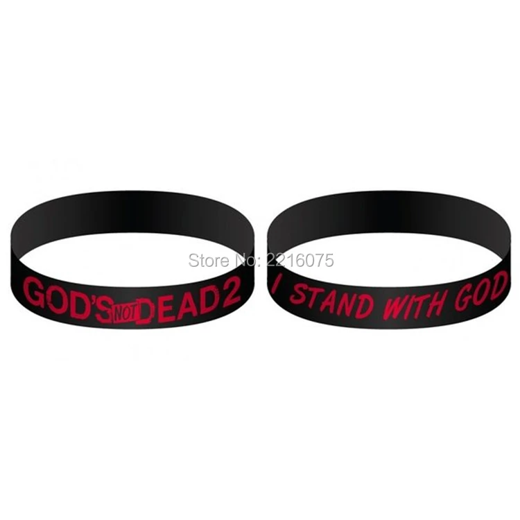 Черные силиконовые браслеты God's Not Dead 300 шт. резиновые Бесплатная доставка DHL