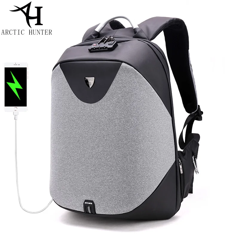 Рюкзак ARCTIC HUNTER с защитой от кражи и USB зарядкой рюкзак для ноутбука 15 6 дюйма