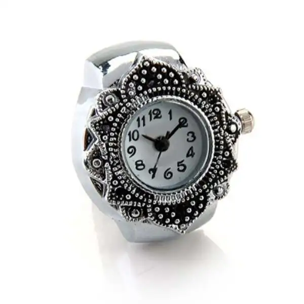Tibetan Silver Flower Men Lady Finger Ring Watch 0.87&quot HOT | Украшения и аксессуары