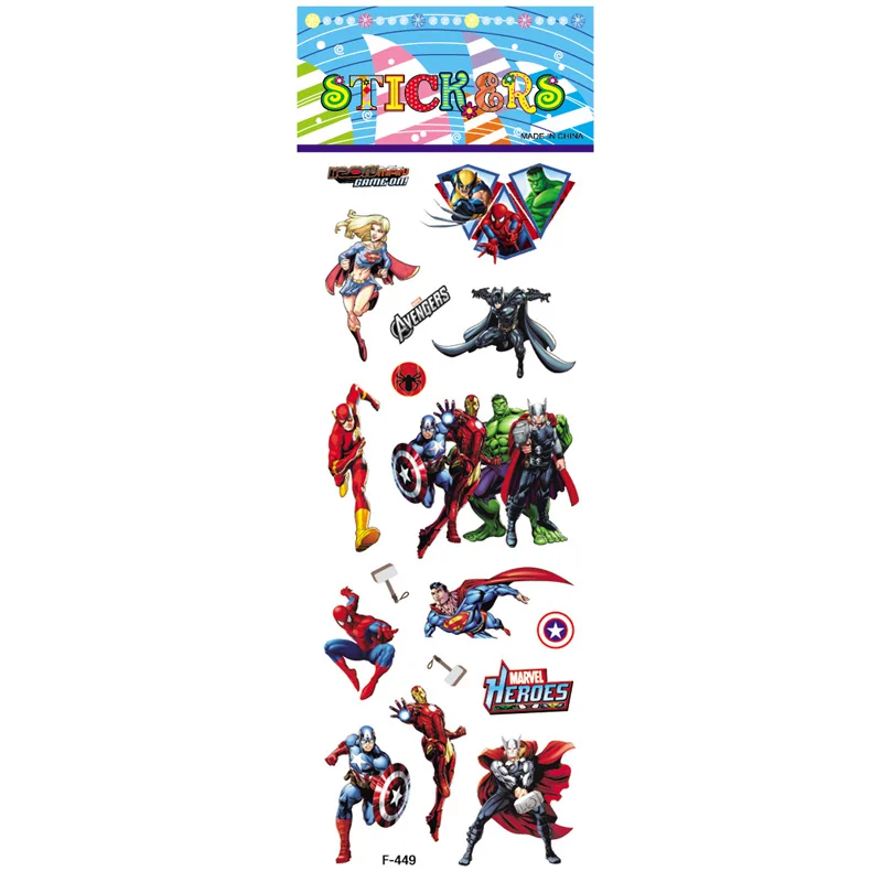Детские игрушки 3D фильм DC Супермен Marvel Человек-паук наклейка s Пуффи пузырь наклейка игрушка для мальчиков и девочек награда за телефон багаж ноутбук - Цвет: Серый