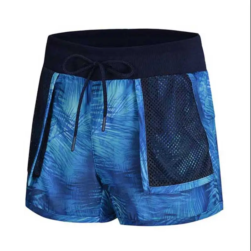 Женские спортивные шорты Li Ning Повседневные Дышащие из 100% полиэстера с подкладкой