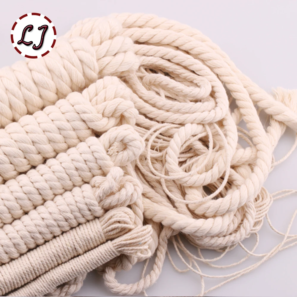 5yd/лот высокопрочные 3 слойные круглые плоские шнуры из 100% хлопка для дома ручной