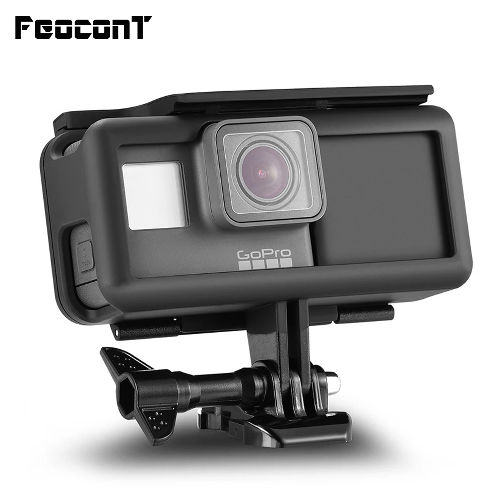 FeoconT Противоударная защитная рамка чехол боковой внешний аккумулятор для GoPro 5 Hero