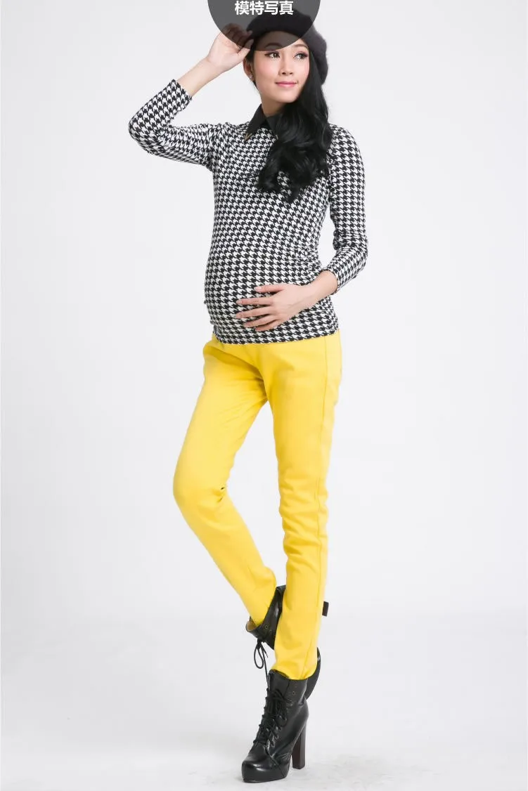 Эластичные штаны с высокой талией для беременных женщин джинсы 2018 летняя осенняя