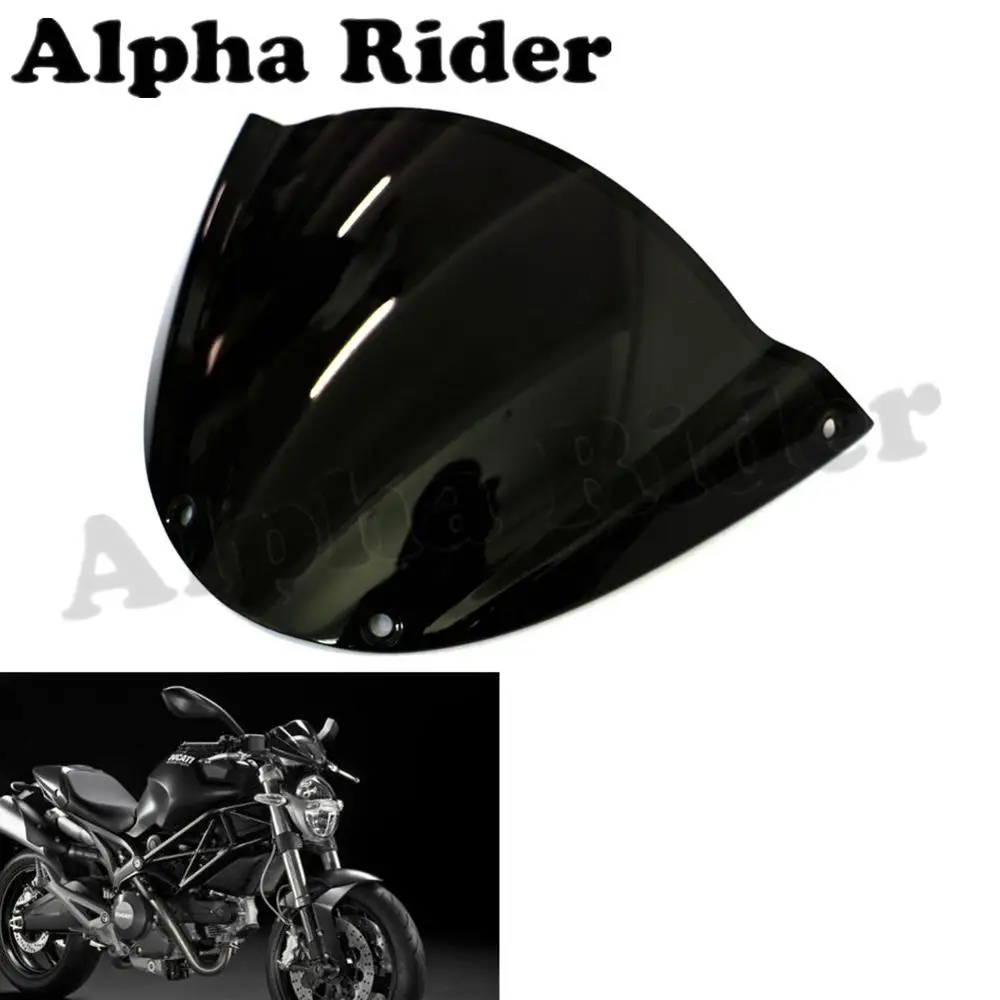 Высокое качество ABS ветровое стекло лобовое двойной пузырь для Ducati Monster 696 2009-2013 10