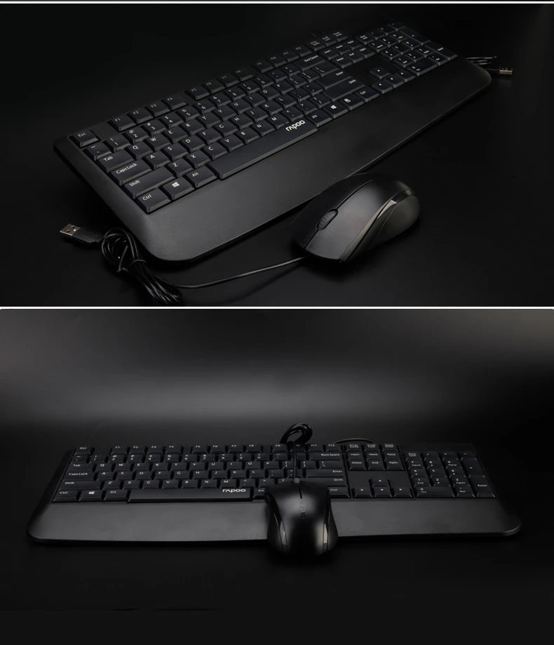 Rapoo A190/NX1900 Проводная клавиатура мышь комбо для компьютера офиса ноутбука клавиатура