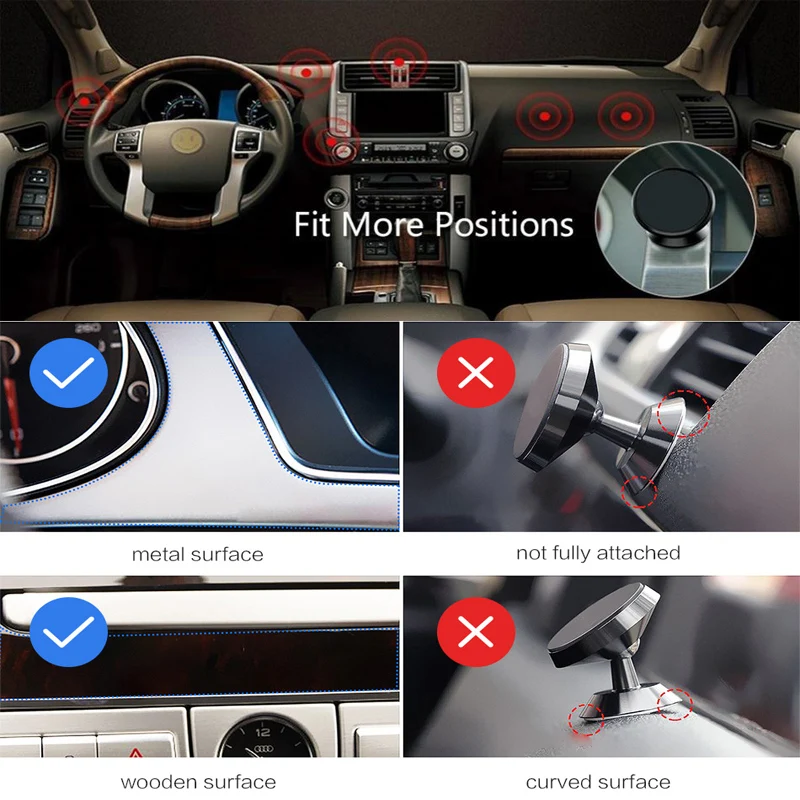 Автомобильный держатель для телефона в автомобиле магнитная модель Peugeot 307 206 308 407