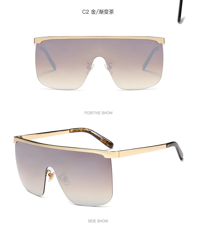 Солнцезащитные очки оверсайз для женщин 2019 роскошные дизайнерские