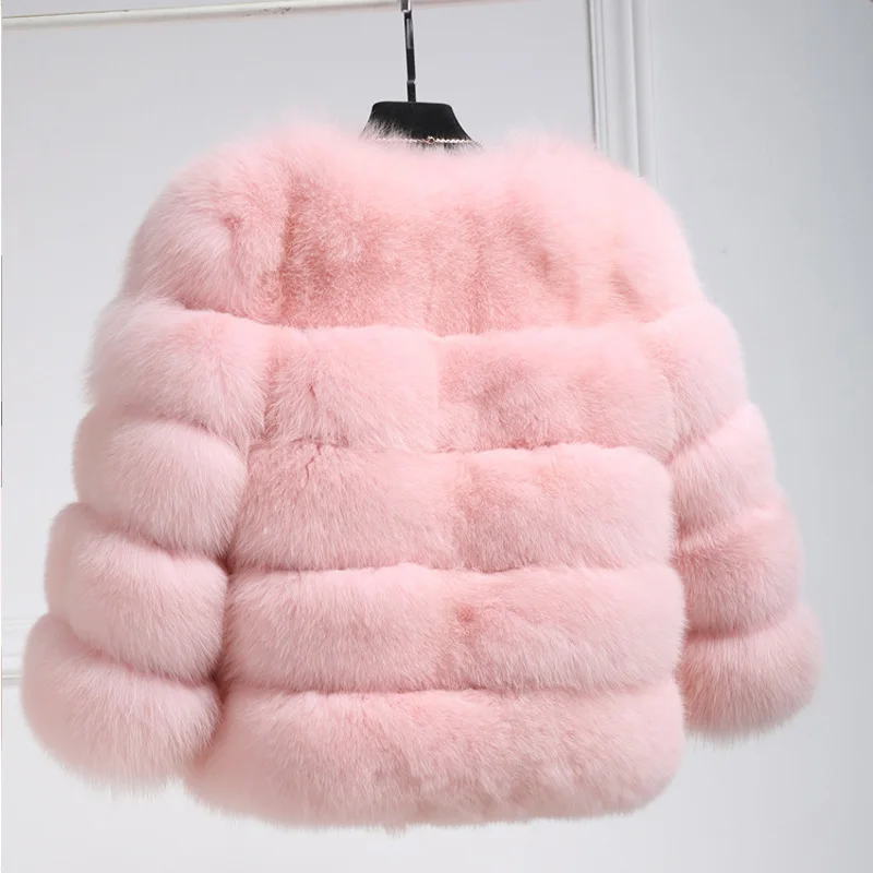 OL роскошное элегантное толстое теплое пальто из искусственного меха пушистая