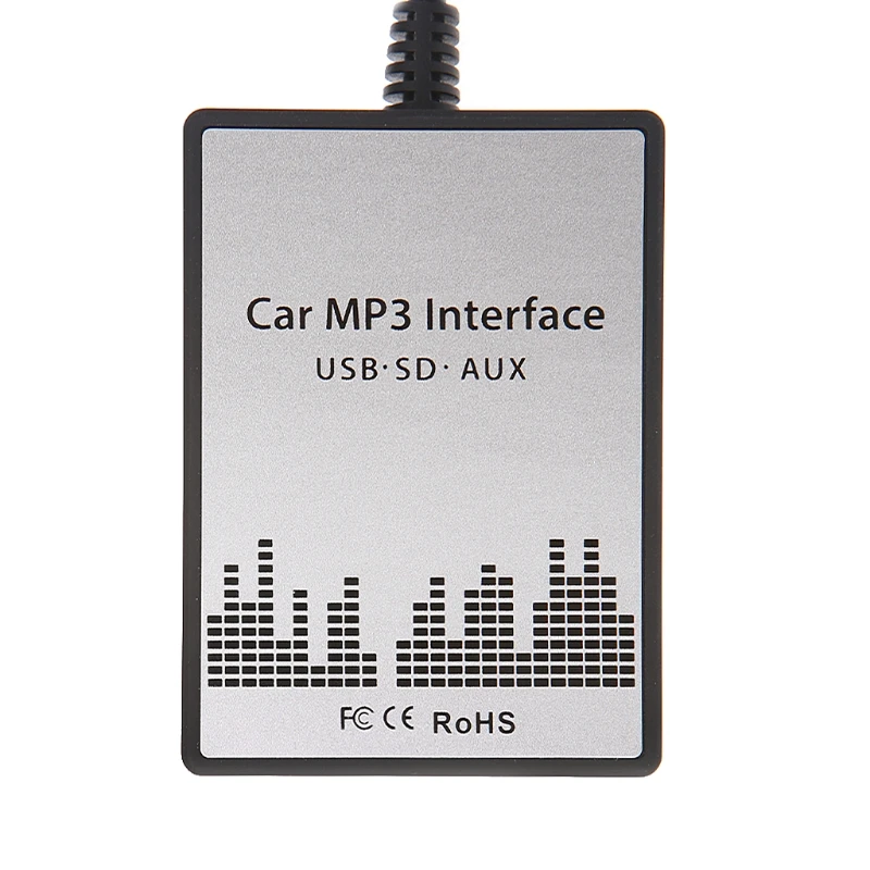 Новый Популярный Автомобильный MP3 музыкальный плеер USB SD AUX адаптер для замены CD