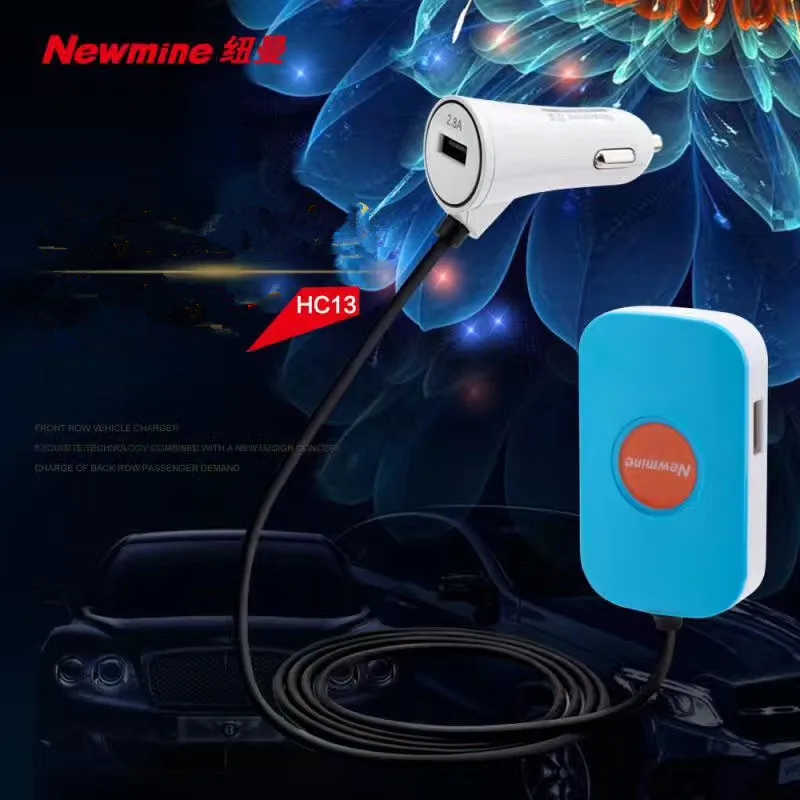 3.1A Newmine Быстрая зарядка мобильное автомобильное зарядное устройство Новый