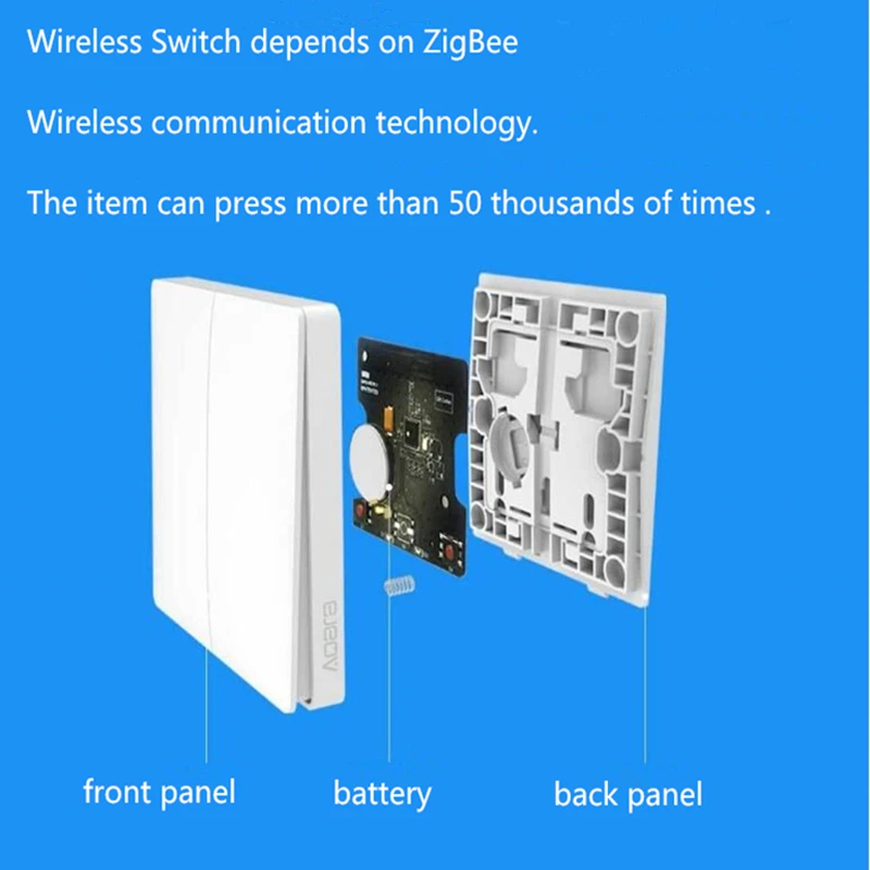 Оригинальный умный переключатель Xiaomi Aqara ZigBee световой выключатель настенный wifi