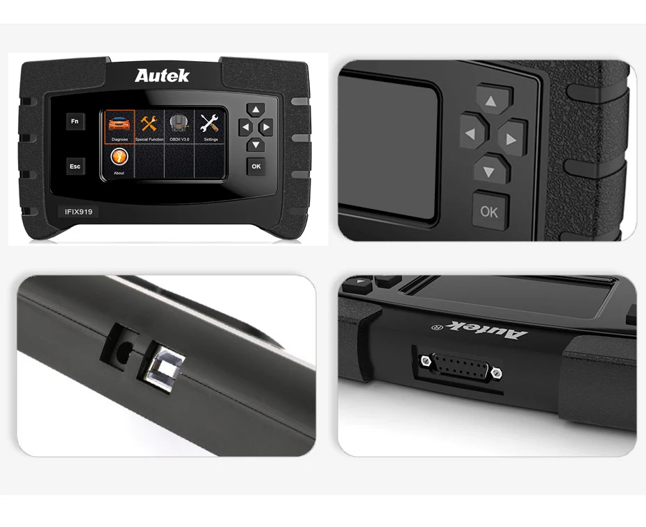 Autek IFIX919 OBD2 автомобильный диагностический инструмент полная система ODB2 Автомобильный сканер ABS кровотечение EPB Сброс системы контроля срока службы масла OBD 2 автоматический сканер