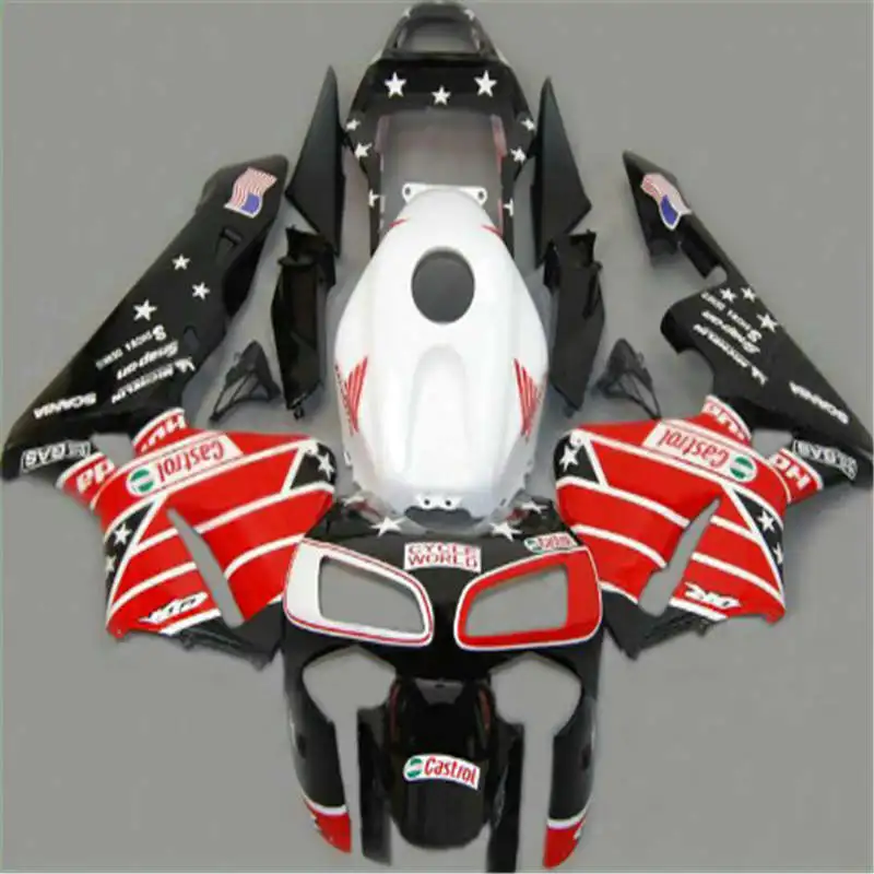 

L36-red white black fairing kits for CBR600RR 03 04 F5 CBR 600RR 03-04 CBR600 RR 2003 2004 fairings for black white orange