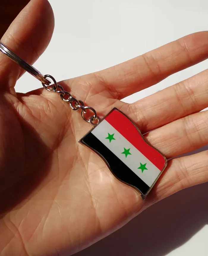 IRAQ2 Европа/Албания/Ирак/Сирия/Ливан/Курдистан/роява флаг карта баннер значок нагрудный брелок ювелирные изделия браслет арабские сувениры - Цвет: IRAQ2