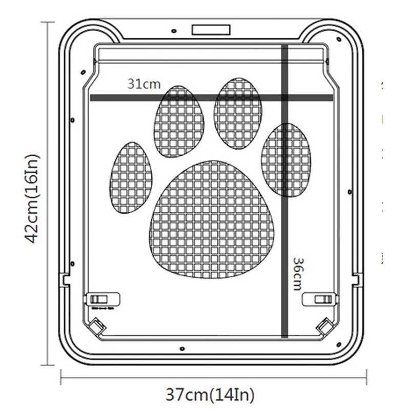 37 x 42CM Pet Screen Door Window with Magnetic Automatic Lock for Dog Cat | Дом и сад