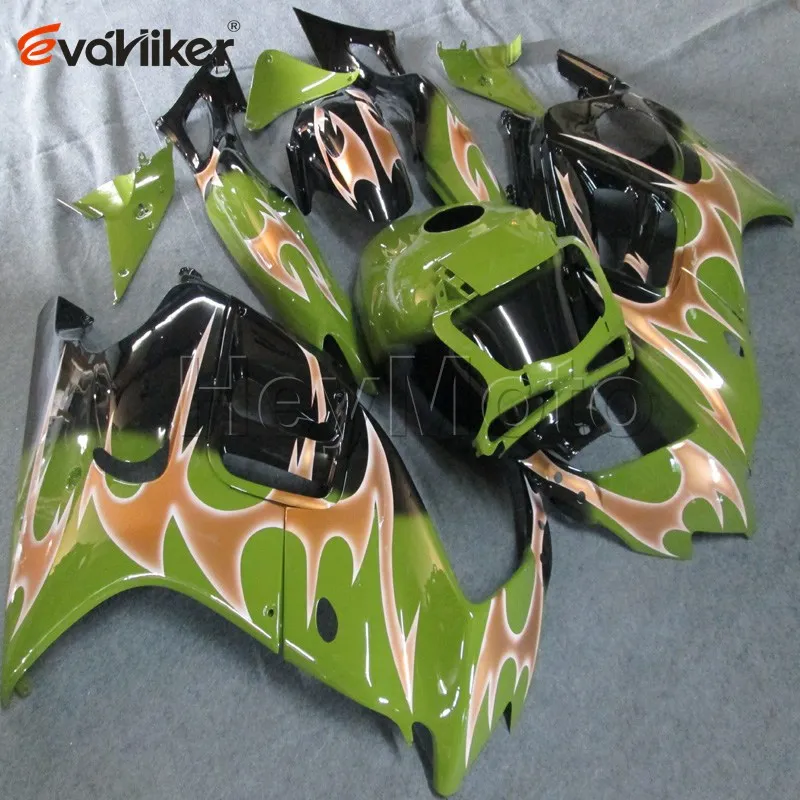 

many paint schemes motorcycle cowl for CBR600F3 1997 1998 green ABS Plastic motorcycle fairing 5Gifts Injection mold