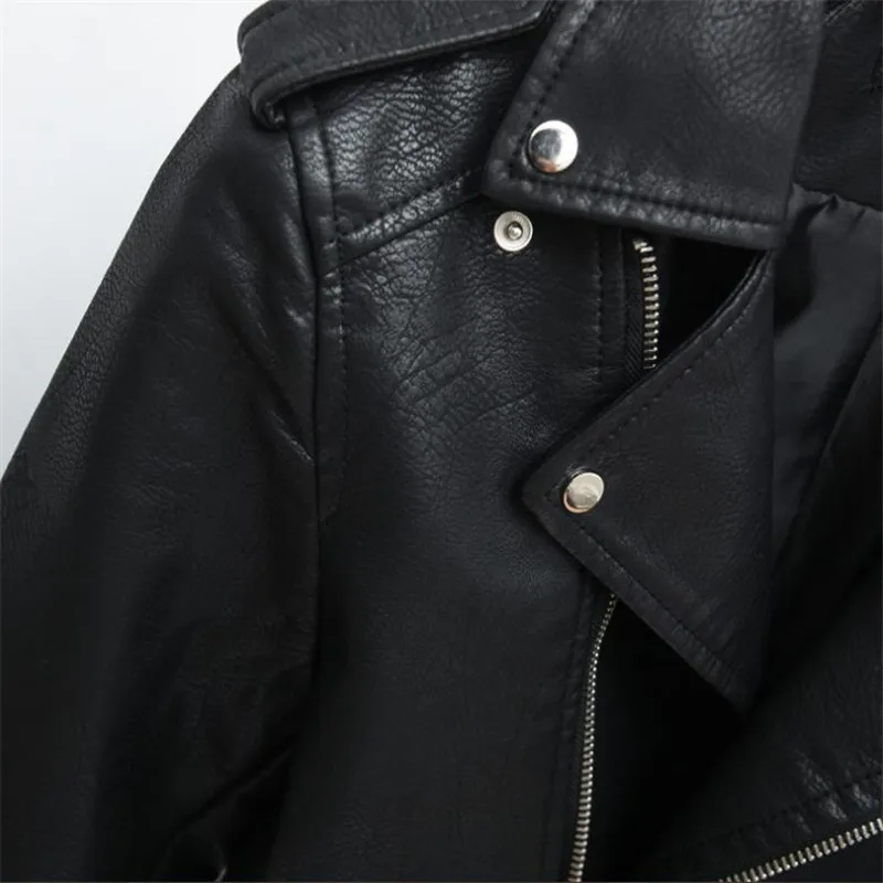 Черная, S-XL, ярко-желтая, синяя куртка из искусственной кожи, Британская мода, женская мотоциклетная Короткая кожаная куртка на молнии, уличная модная одежда
