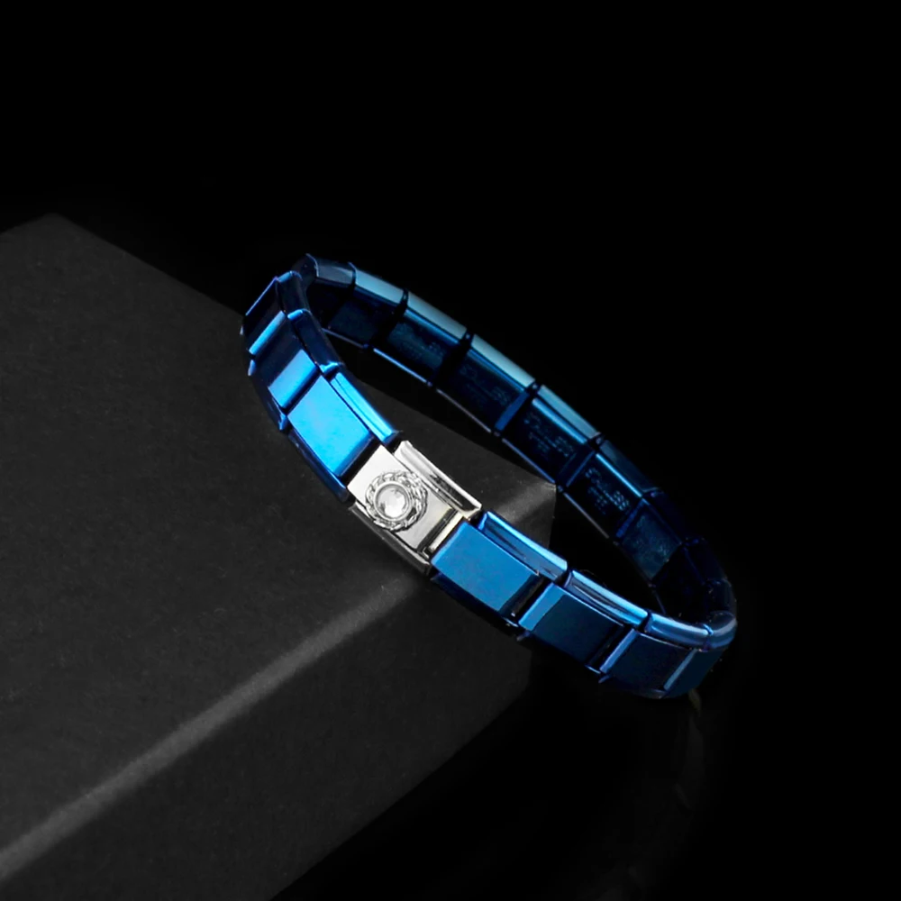 Браслет из нержавеющей стали 9 мм браслеты для женщин белый/черный